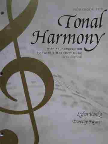 (image for) Tonal Harmony 5th Edition Workbook (P) by Kostka & Payne