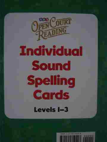 (image for) SRA Open Court Reading 1-3 Individual Sound Spelling Cards (Pk)