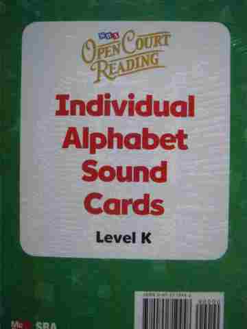 (image for) SRA Open Court Reading K Individual Alphabet Sound Cards (Pk)