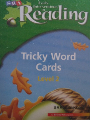 (image for) SRA Early Interventions in Reading 2 Tricky Word Cards (Pk)