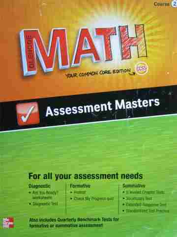 (image for) Math Course 2 Common Core Assessment Masters (P)