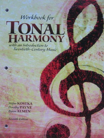 (image for) Tonal Harmony 7th Edition Workbook (P) by Kostka, Payne, & Almen