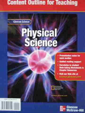 (image for) Glencoe Physical Science Content Outline for Teaching (Spiral)