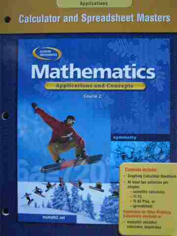 (image for) Mathematics Course 2 Calculator & Spreadsheet Masters (P)