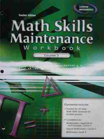 (image for) Math Skills Maintenance Workbook Course 3 TE (TE)(P)