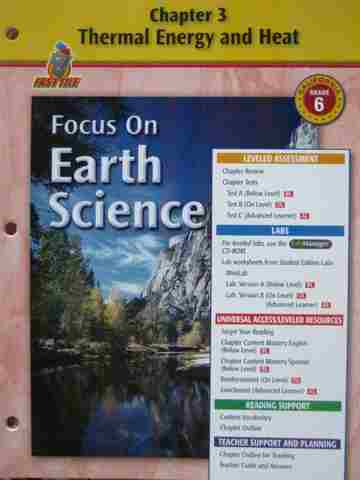 (image for) Focus on Earth Science Chapter Resources 3 (CA)(P)