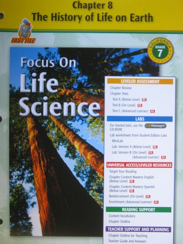 (image for) Focus on Life Science Chapter Resources 8 (CA)(P)