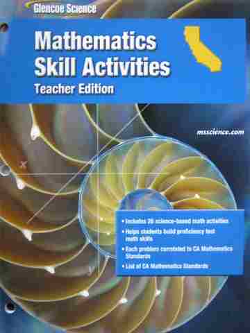 (image for) Glencoe Science Mathematics Skill Activities TE (CA)(TE)(P)