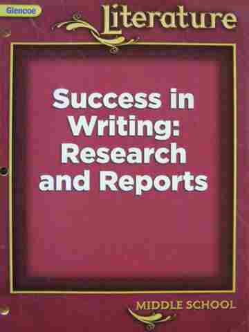 (image for) Literature Middle School Success in Writing Research (P)