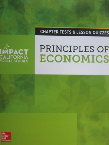 (image for) Principles of Economics Chapter Tests & Lesson Quizzes (CA)(P)
