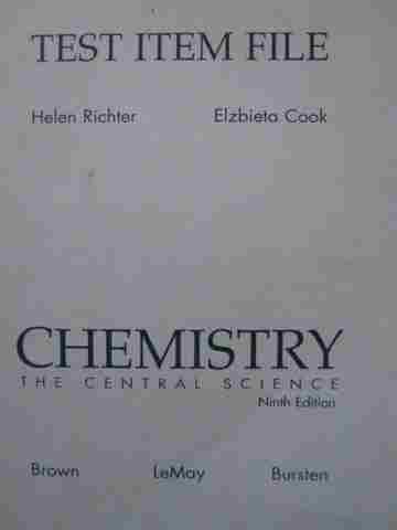 (image for) Chemistry 9th Edition Test Item File (P) by Richter & Cook