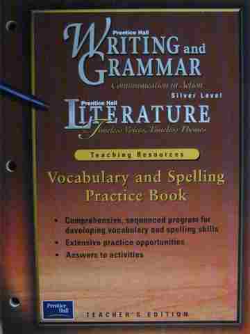 (image for) Writing & Grammar Silver Vocabulary & Spelling Practice TE (P)