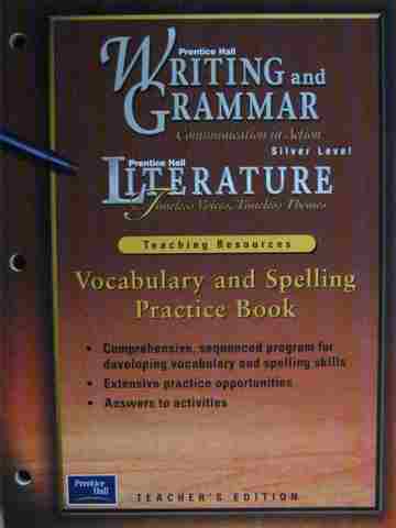 (image for) Writing & Grammar Silver Vocabulary & Spelling Practice TE (P)