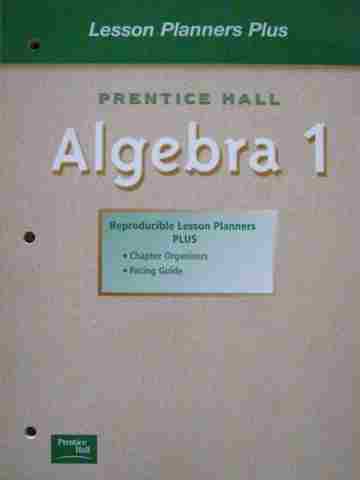 (image for) Algebra 1 Lesson Planners Plus (P)