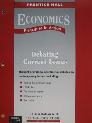 (image for) Economics Principles in Action Debating Current Issues (P)