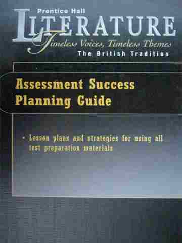 (image for) Literature The British Tradition Assessment Success Planning (P)