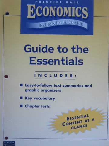 (image for) Economics Principles in Action Guide to the Essentials (P)