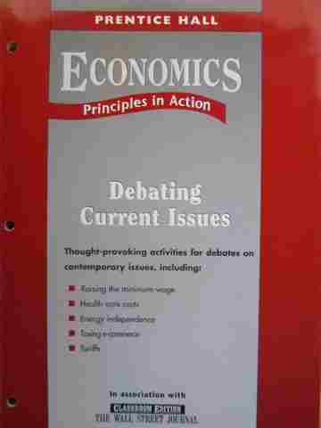 (image for) Economics Principles in Action Debating Current Issues (P)