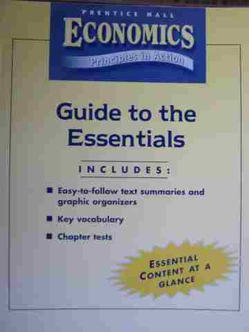 (image for) Economics Principles in Action Guide to the Essentials (P)
