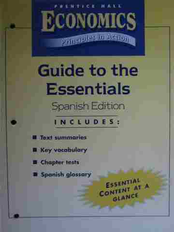 (image for) Economics Principles in Action Guide to Essentials Spanish (P)