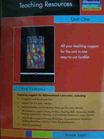 (image for) Literature 8 Teaching Resources Unit 1 (P)