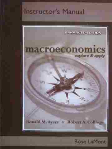 (image for) Macroeconomics Explore & Apply Enhanced Edition IM (TE)(P)