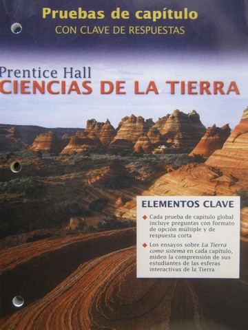 (image for) Ciencias de la Tierra Pruebas de capitulo Con clave de (P)