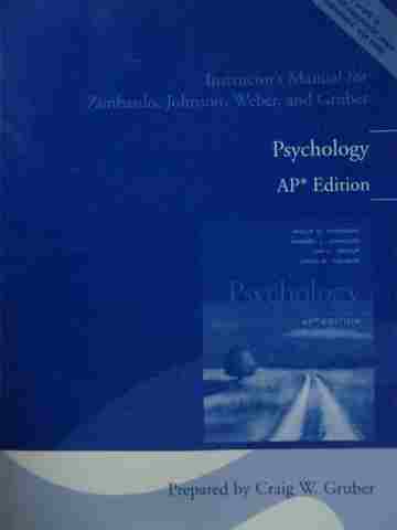 (image for) Psychology AP Edition Instructor's Manual (TE)(P) by Gruber