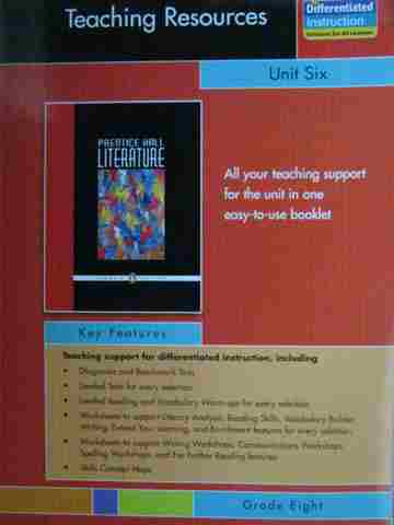(image for) Literature 8 Teaching Resources Unit 6 (P)