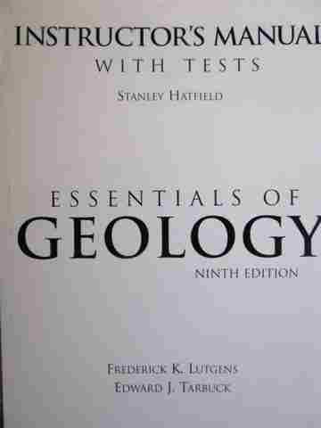 (image for) Essentials of Geology 9th Edition Instructor's Manual (TE)(P)