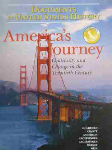 (image for) America's Journey Documents in United States History (CA)(P)