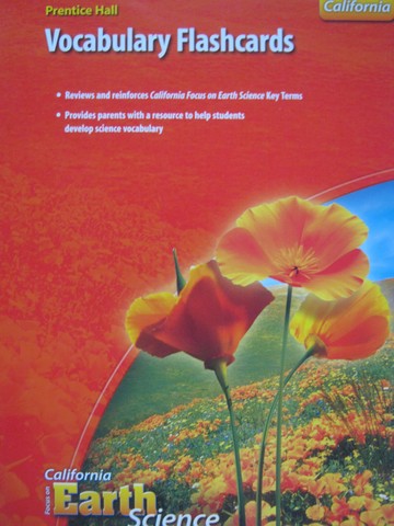 (image for) California Focus on Earth Science Vocabulary Flashcards (CA)(P)