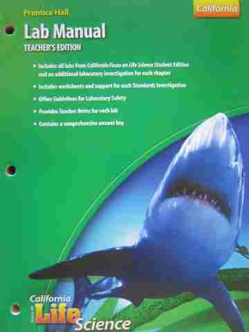 (image for) California Focus on Life Science Lab Manual TE (CA)(TE)(P)