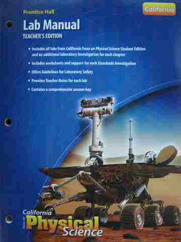 (image for) California Focus on Physical Science Lab Manual TE (TE)(P)