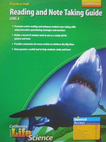 (image for) California Focus on Life Science Reading & Note Taking Guide Level A (CA)(P)