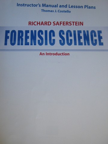 (image for) Forensic Science An Introduction Instructor's Manual (TE)(P)