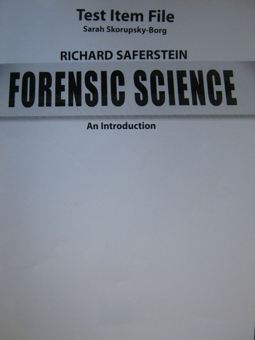 (image for) Forensic Science An Introduction Test Item File (P)