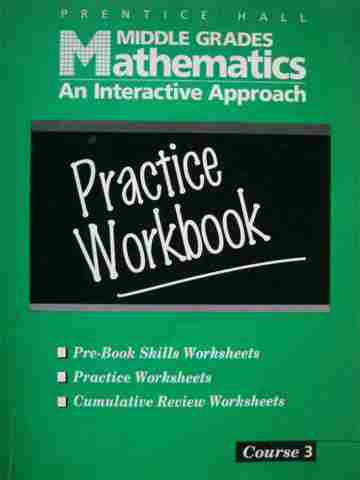 (image for) Middle Grades Mathematics Course 3 Practice Workbook (P)