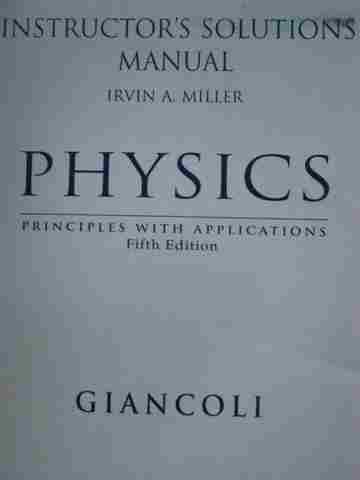 (image for) Physics Principles with Applications 5th Edition ISM (TE)(P)