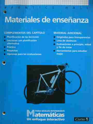 (image for) Matematicas para niveles intermedios Curso 1 Materiales (P)