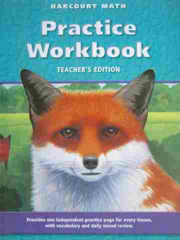 (image for) Harcourt Math 5 Practice Workbook TE (CA)(TE)(P)