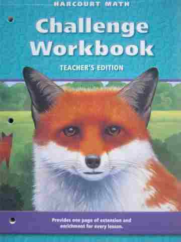 (image for) Harcourt Math 5 Challenge Workbook TE (CA)(TE)(P)