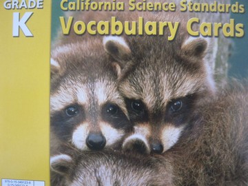 (image for) California Science K Standards Vocabulary Cards (CA)(Pk)