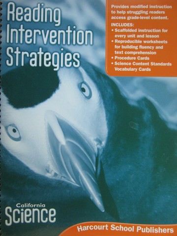 (image for) California Science 3 Reading Intervention Strategies (Spiral)