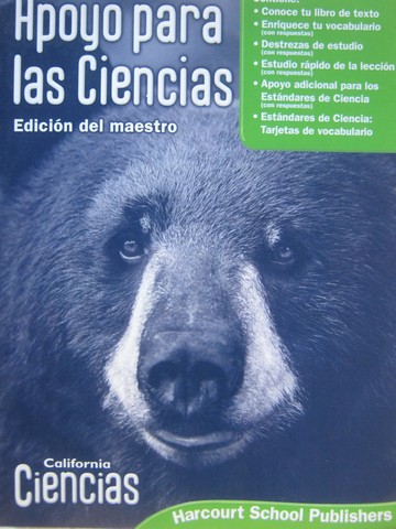 (image for) California Ciencias 4 Apoyo para las Ciencias TE (CA)(TE)(P)