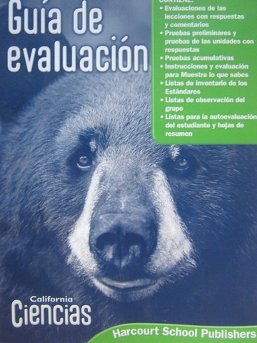 (image for) California Ciencias 4 Guia de evaluacion (CA)(P)