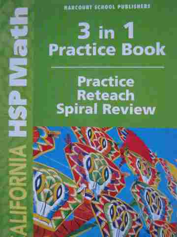 (image for) California HSP Math 2 3 in 1 Practice Book (CA)(P)