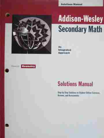 (image for) Focus on Geometry Solutions Manual (P)