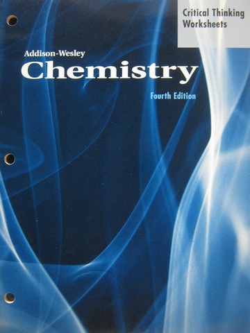 (image for) Chemistry 4th Edition Critical Thinking Worksheets (P)