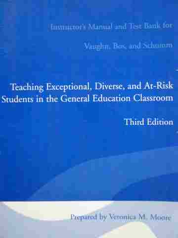 (image for) Teaching Exceptional Diverse Students 3e IM & Test Bank (TE)(P)